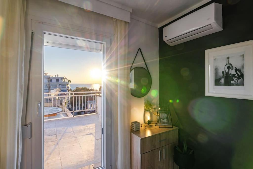 Sea View Sunset Penthouse Lägenhet Thessaloníki Exteriör bild
